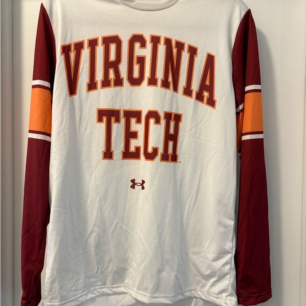 Under Armour VA Tech White Loose Fit Shirt Size Small